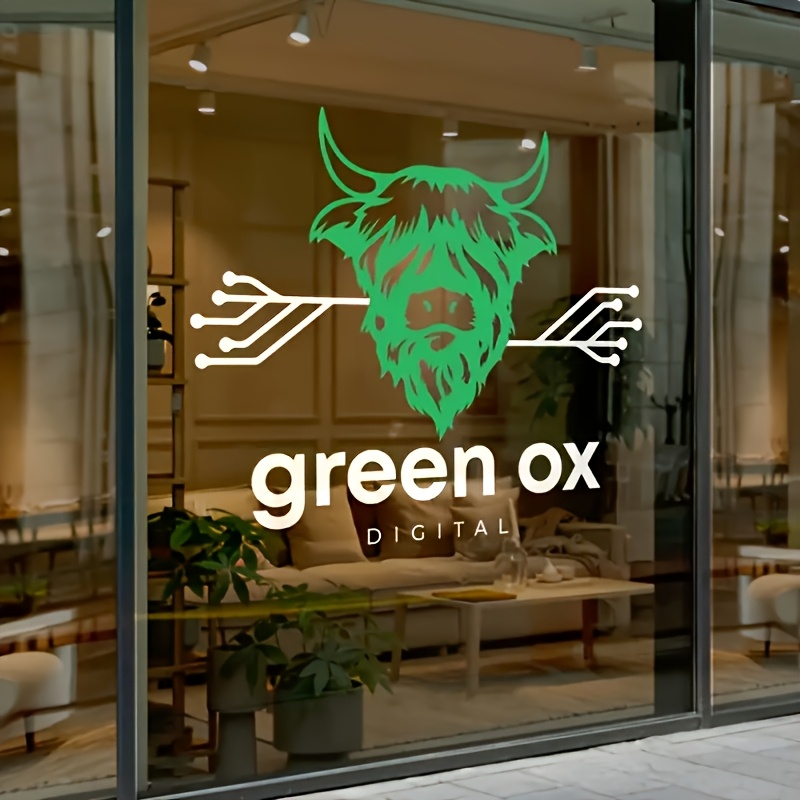 TEMU [custom] 1pc Transparent Wall Decoration Transfer Sticker, Options, Personalized Logo Or Large Decorative Crystal Sticker, Suitable For Shop,