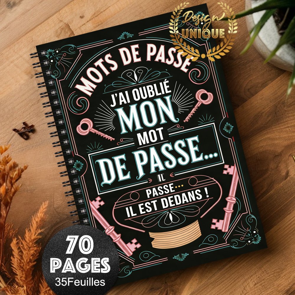 TEMU 1pc Password Notebook For Internet & Computer Login, Vintage Design French Edition Password Planner For Home Or Office, Recording Website &