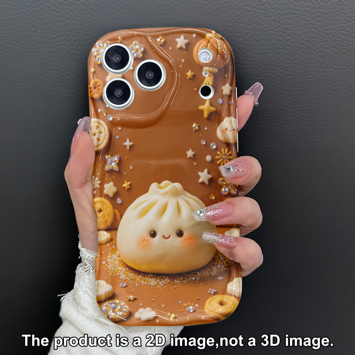 TEMU Phone Case - 2d Plane Protection, Drop And Scratch Resistant Phone Cases Suitable For Iphone 17 16 15 14 13 12 11 8 7 X Pro . Cute Bun With