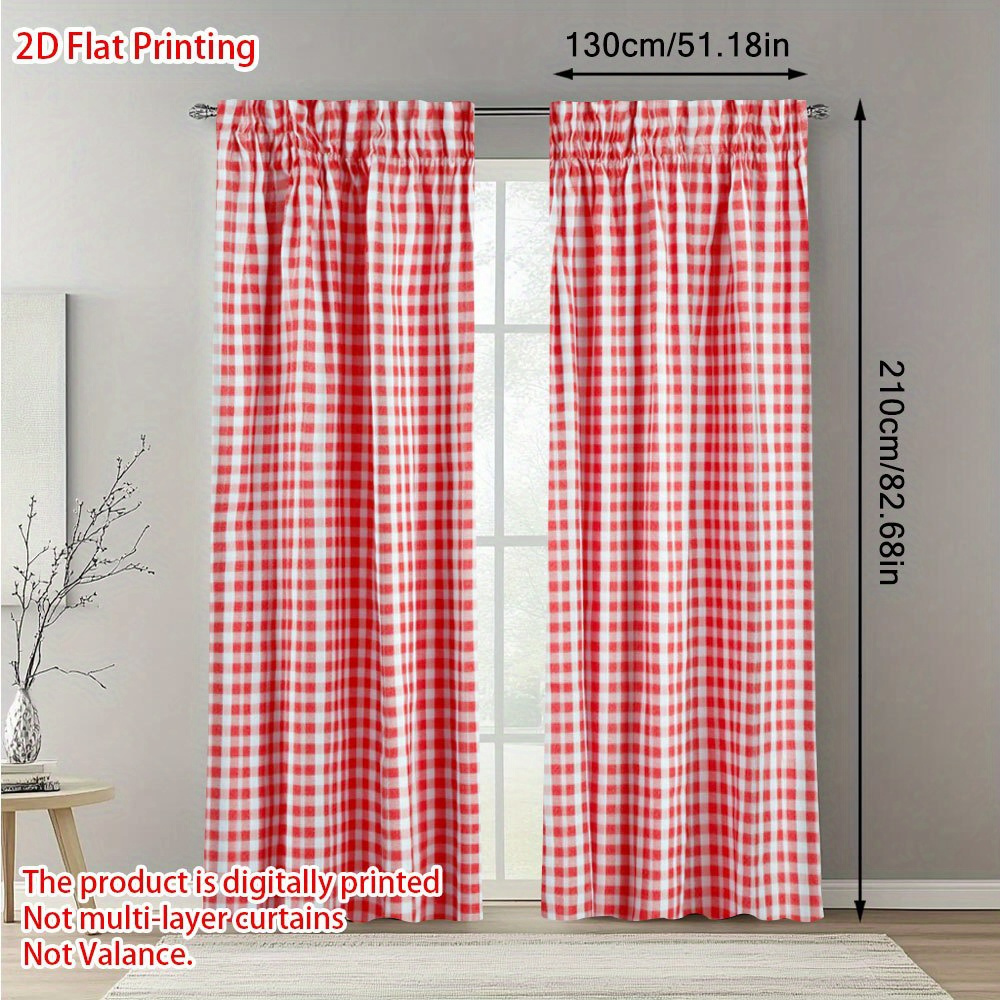 TEMU 2d Plane, 2d Plane Print, 2-panel Curtain Pattern For Living Room, Modern Home Decor Printed Curtains, 2d Plane
