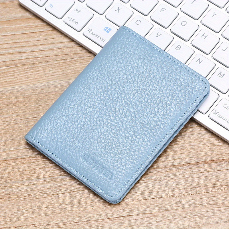 Image of Leather Card Bag, Women'-thin Multi-card Position, Anti-magnetic, Small Card Bag, License, Men's Wallet, High-end Id Clip.