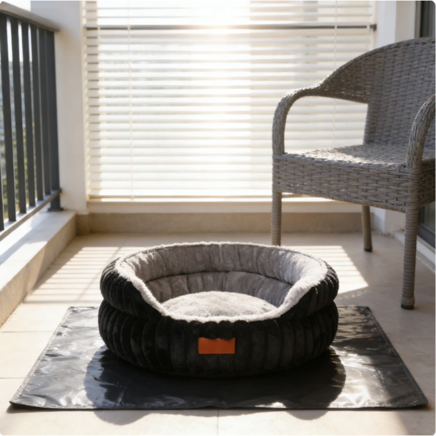 Image of 1 Set Universal Pet Bed, Plush Donut Non-slip Pad Bed, 50cm Soft Warm Pet Mat, Light Dog Shared Bed, Pet Beds & Mats