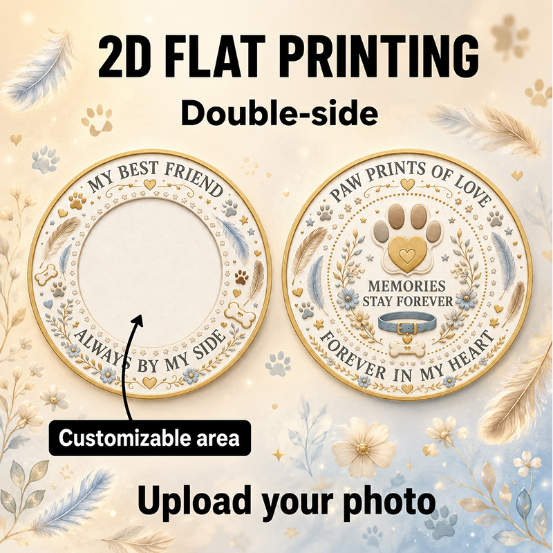 TEMU Replica Coin 1pc Personalized Photo Coin - Custom With Your Own Picture/ Print Suitable For Commemorative, Photo For Portraits, Family, Couple,