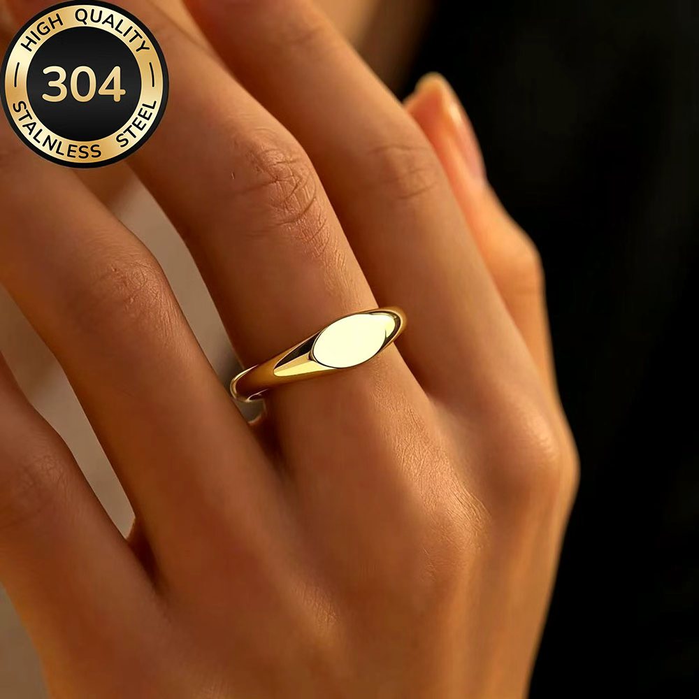 Women's Adjustable Hypoallergenic Stainless Steel Open Ring