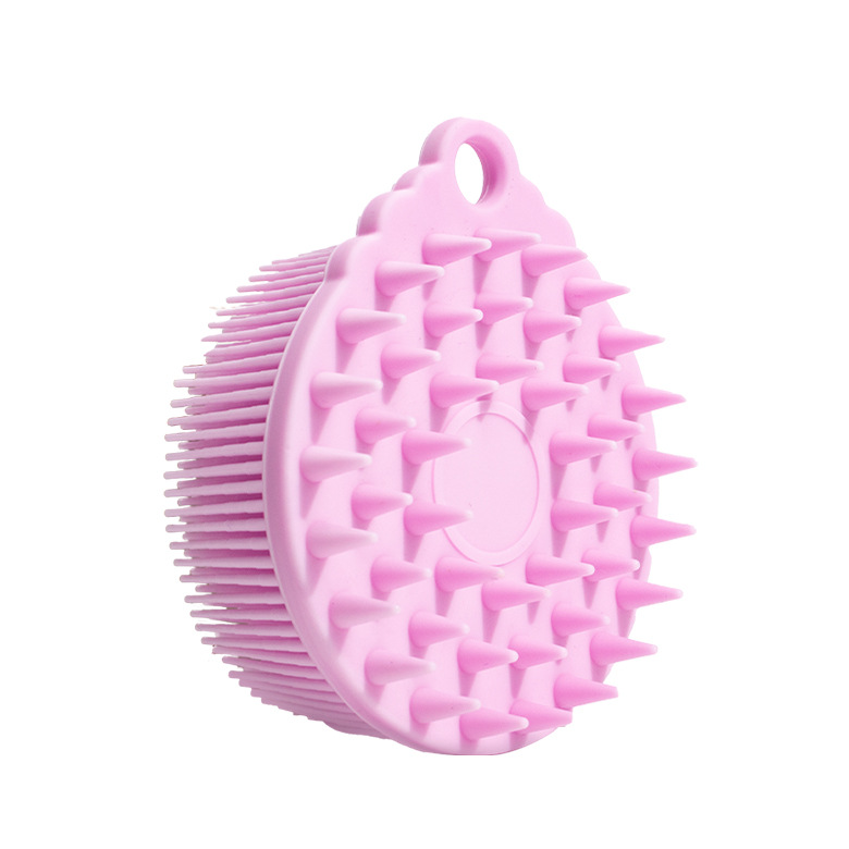 Cepillo de Baño de Silicona Más Vendido, Cepillo de Masaje para el Cuero Cabelludo para Exfoliación, Alivio de Picazón y Eliminación de Piel Muerta, Cepillo de Ducha Redondo Ergonómico con Colgador, Cepillo de Limpieza Exfoliante de Silicona Suave para el Cuerpo y el Cuero Cabelludo