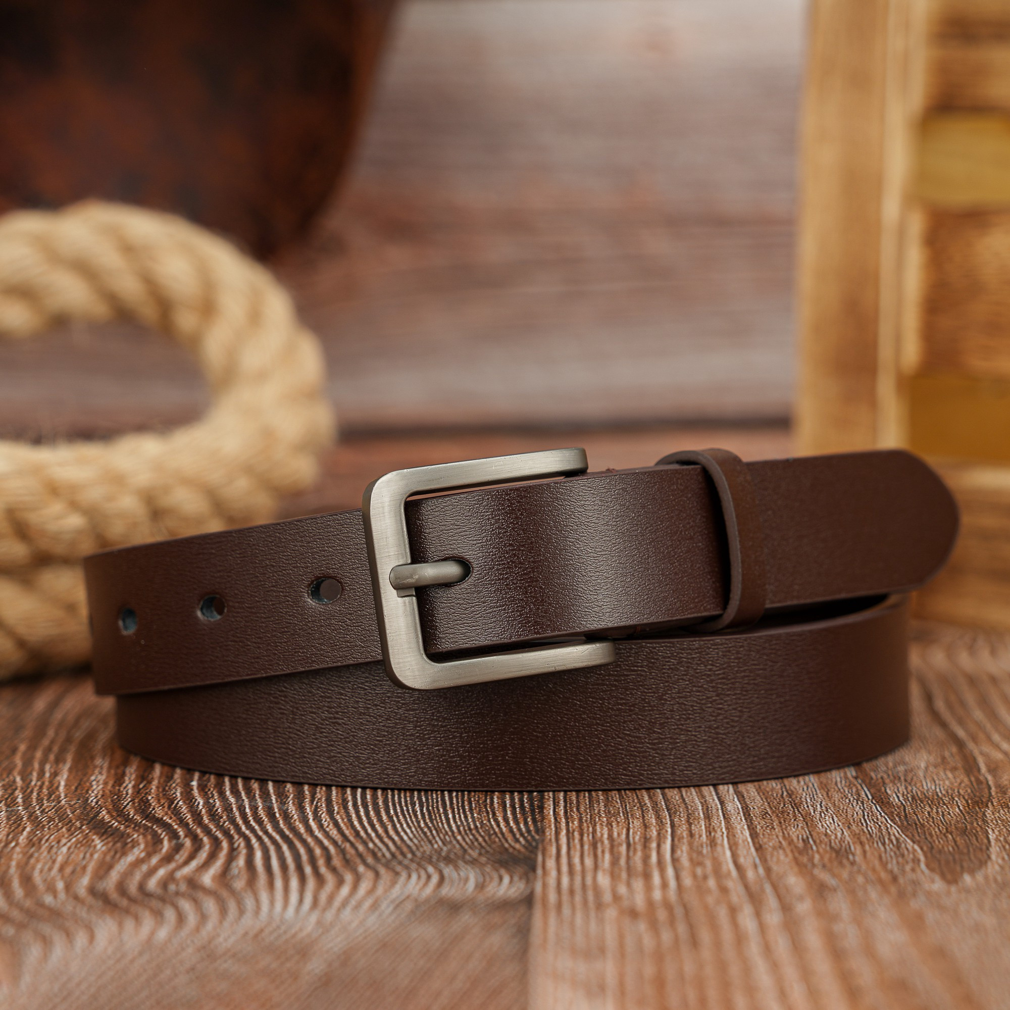 E-shop 2.7cm Vintage PU-Gürtel mit Knopfschnalle für Frauen