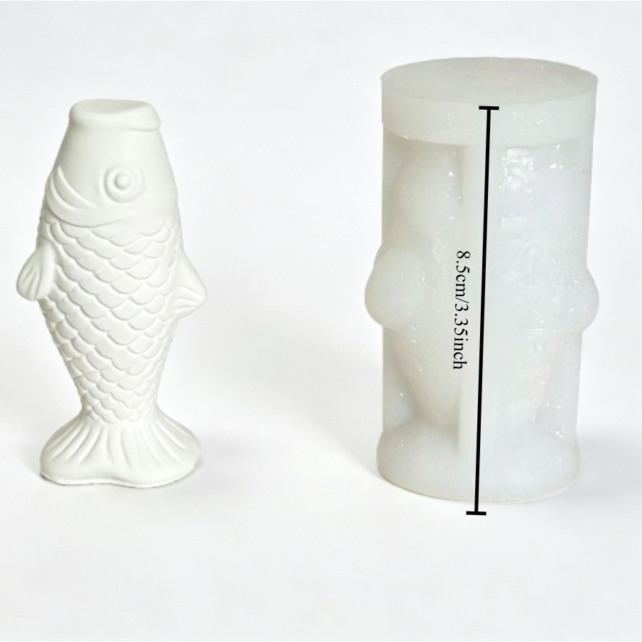 Image of Small Fish Silicone Plaster Mold For Making Decoration Candles