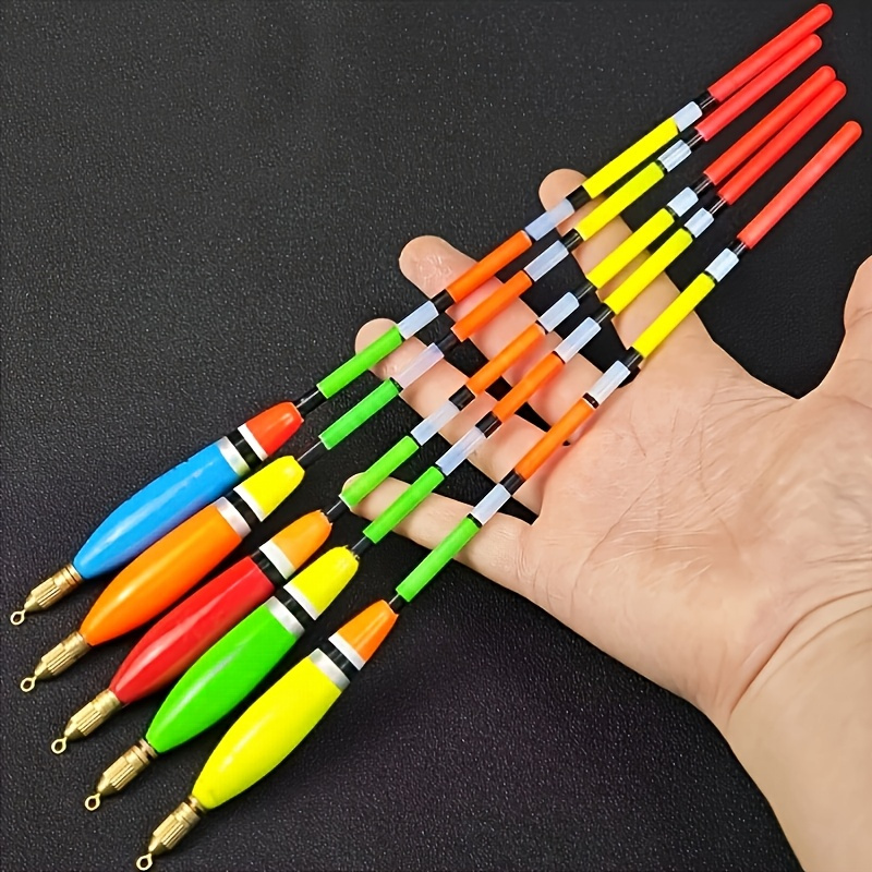 E-shop 5er-Pack Multicolor Angelposen, Verdickter Schwanz für Verbesserte Auftriebskraft und Präzises Werfen, Kupferkopf Verschleißfest mit Auffälligen