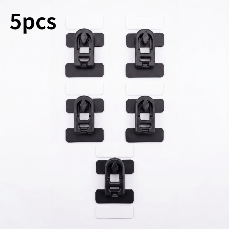 TEMU 5pcs Multifunctional Safety Lock Buckles, No Drilling Design, , Cabinets, Drawers, Refrigerators, Storage Cabinets, Prevent Hand , , And Block