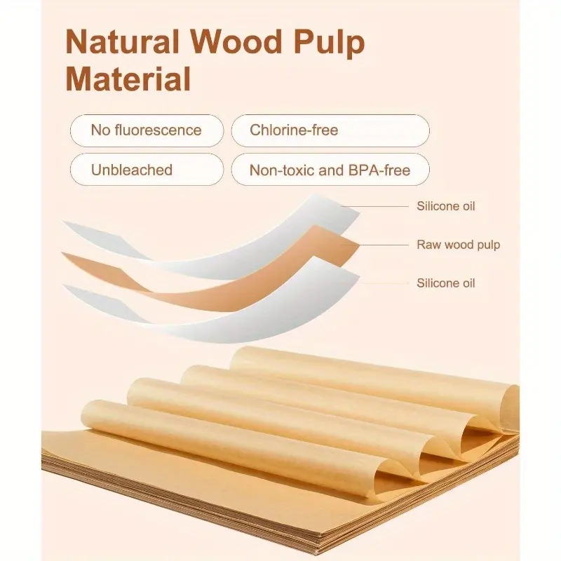 180 sheets air fryer parchment paper liners non stick pre cut 6x6 inch 15x15cm heavy duty for oven air fryer steamer baking roasting non toxic easy home commercial kitchens ideal for pastries essentials nonstick surface material cooking liner meal preppers Product details 2