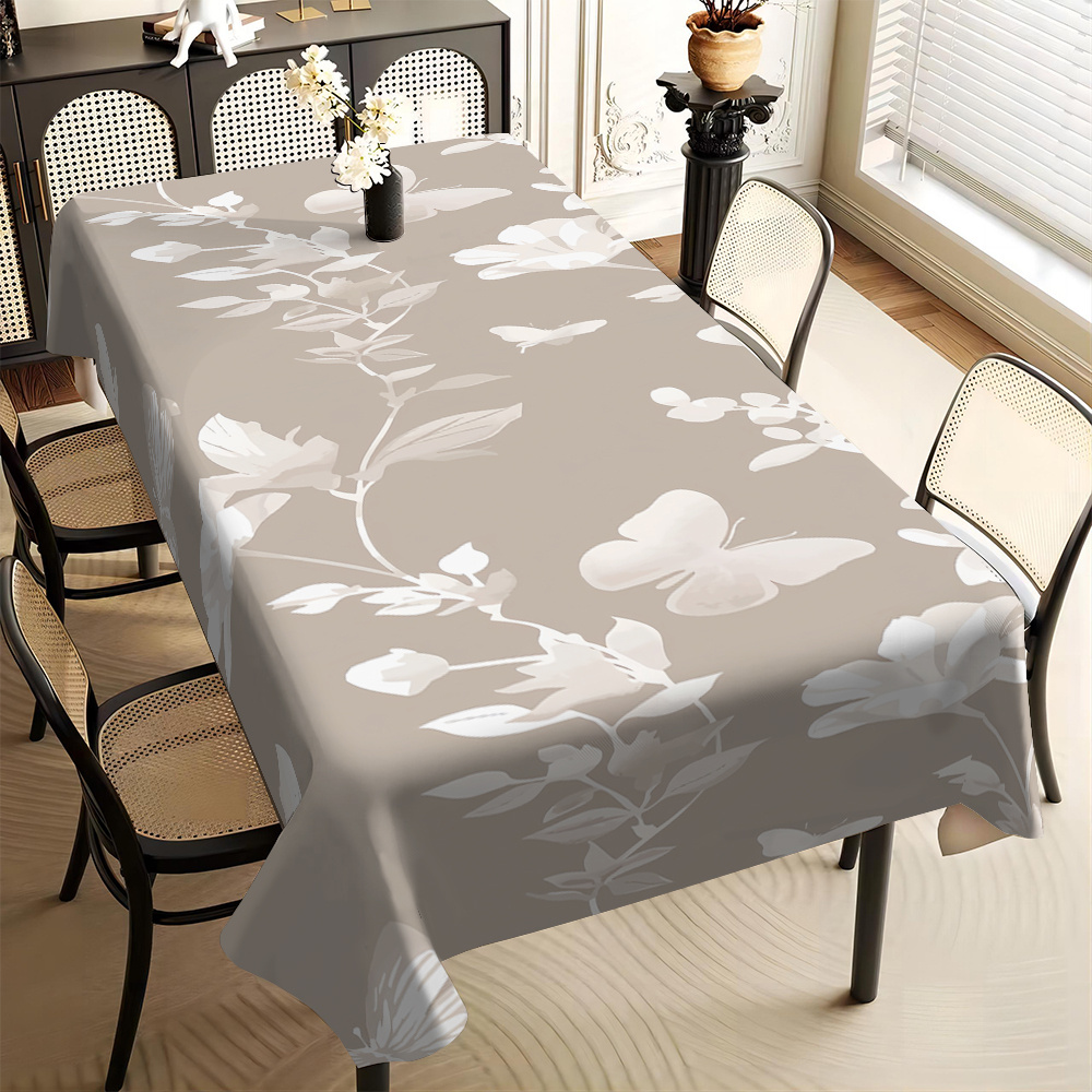 

Nappe Chic à Motif Café & - Polyester Imperméable et à l'Huile pour Salle à Manger, Bureau et Décoration Maison