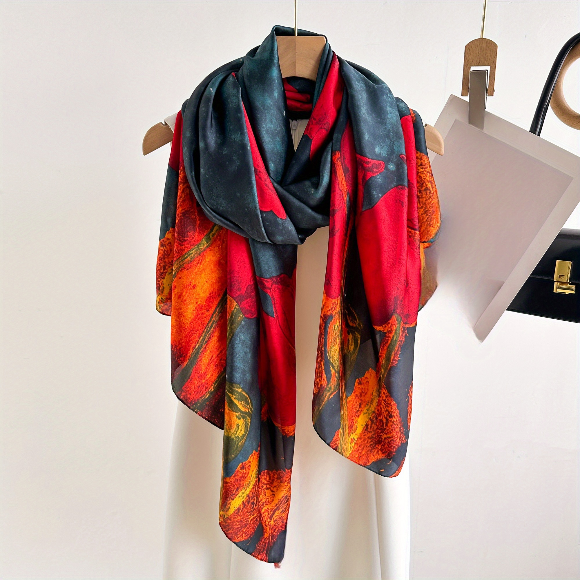 new long scarf senior brocade brocade scarf fashion sun protection thin shawl scarf fashion long shawl spring and autumn scarf set scarf   shawl outside female