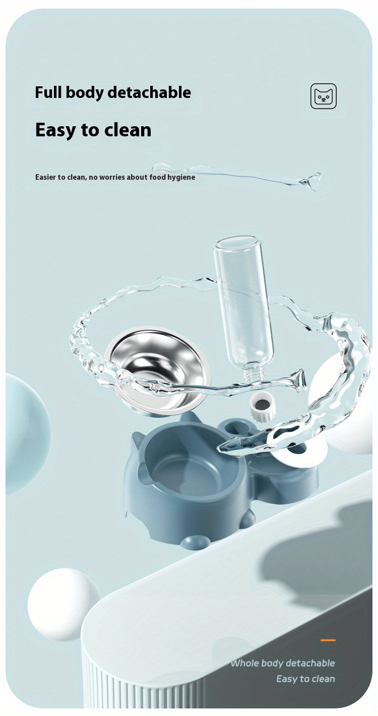 Bol à Nourriture pour Animaux Personnalisable, Multifonction en Matériau PP, Adapté aux Chats et Chiens, Ensemble Cadeau Parfait pour Chiens