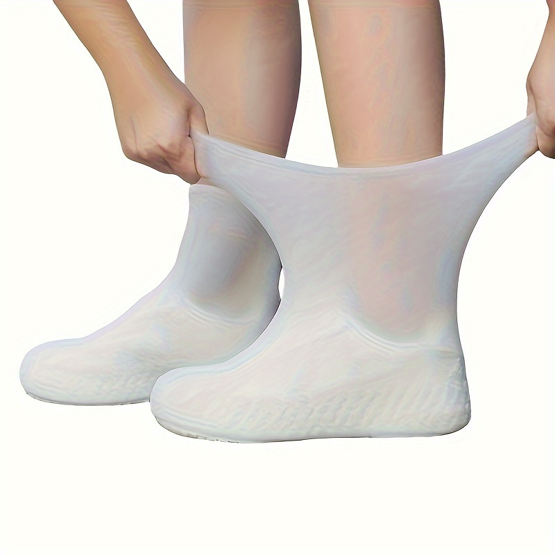 Waterproof Reusable Shoe Covers with Non-Slip Sole Design, Durable and Elastic Rain Boot Covers, Unisex Portable Rubber Shoe Covers, Suitable for Outdoor Walking and Camping, Holiday Gift, for All Types of People