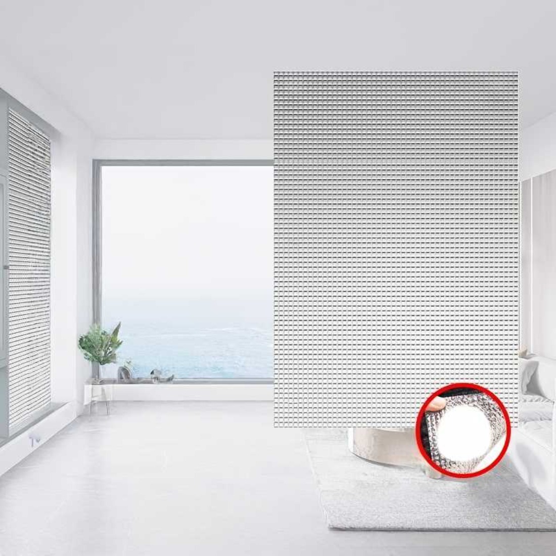 TEMU 1 Roll Of 80*300cm Thickened Double-sided Aluminum Foil Heat Insulation And Sun Protection Film - Includes Double-sided Adhesive Tape. Suitable