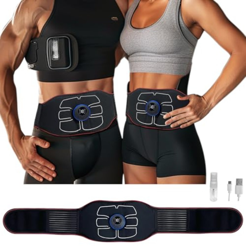 MarCoolTrip MZ-7 Ab Stimulator Belt: EMS Muscle Toner For Home Abdominal Training