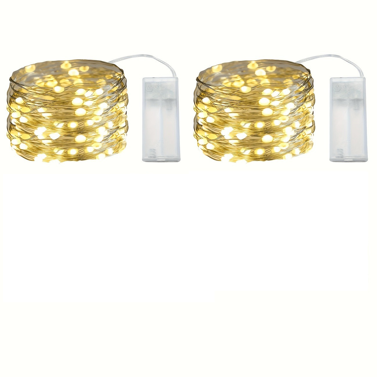 TEMU Juego de 2 piezas de guirnalda de luces de 1 10 LED de luz , decoración para de regalo, línea de luz flexible para bricolaje, luces de , para