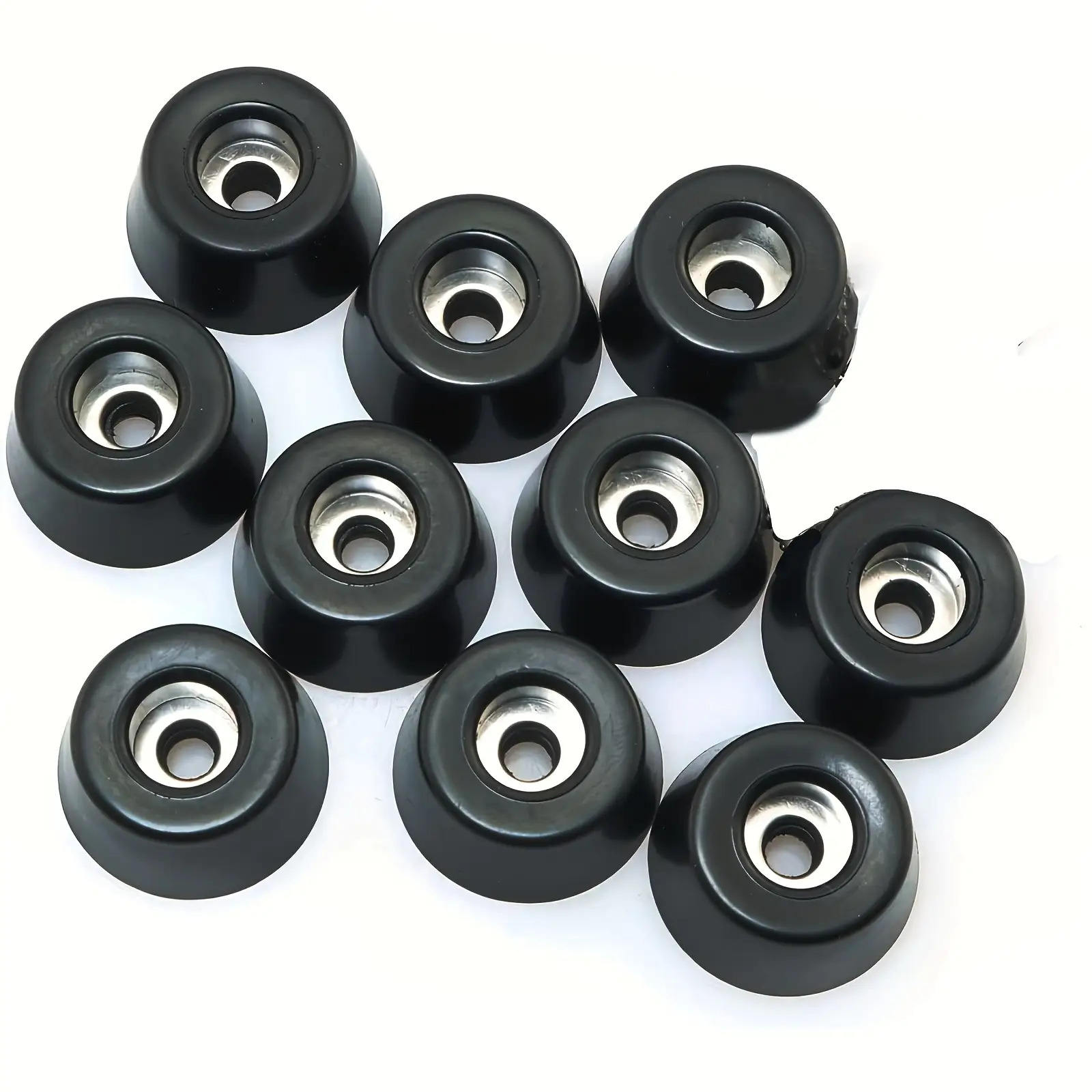 TEMU pies de con arandelas de acero inoxidable - Almohadillas de goma antideslizantes duraderas, ideales para muebles, equipaje, etc. - arandelas de