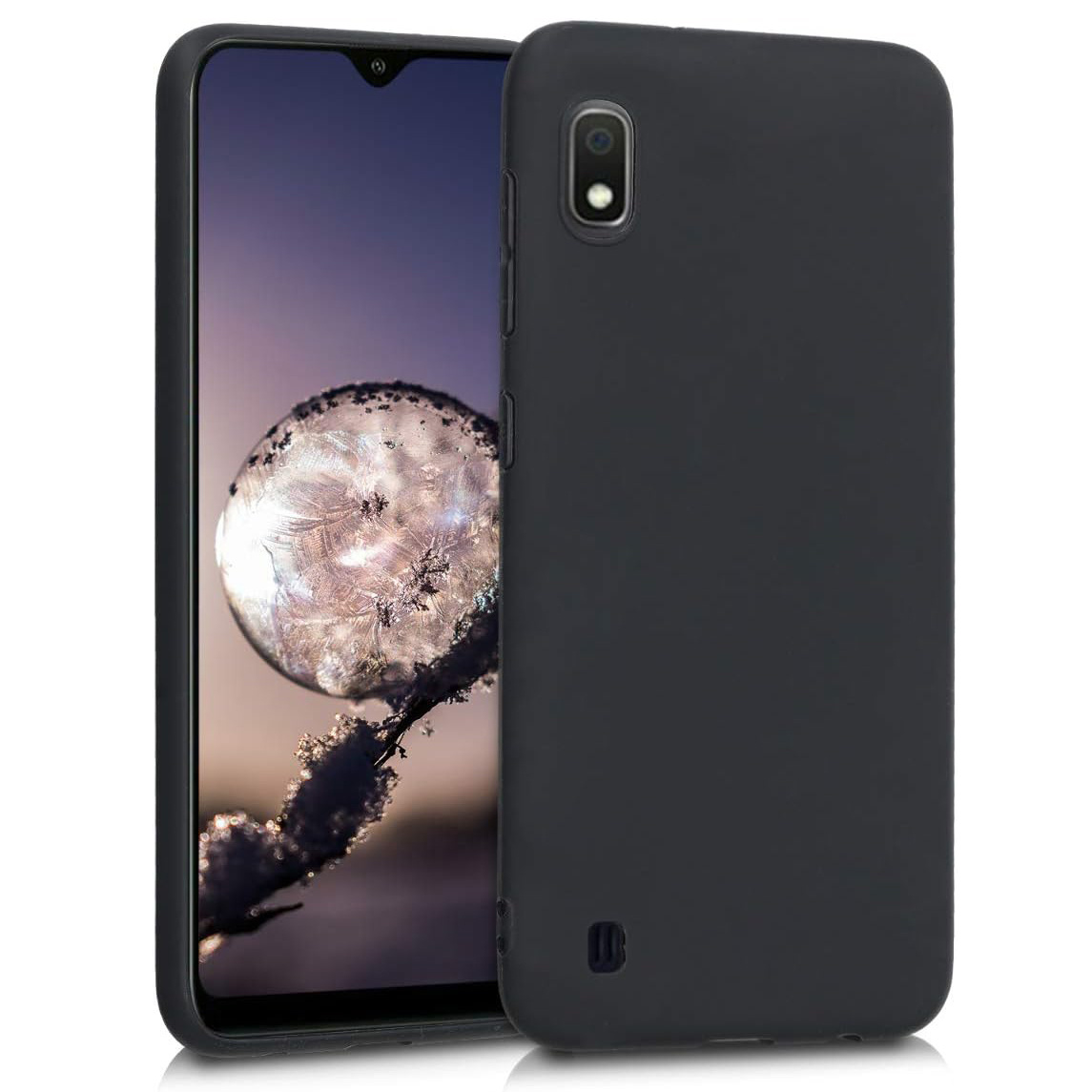 TEMU Phone Case - Slim Shockproof Flexible Black Matte Soft Silicone Protective Phone Case Cover For For Galaxy A10 / M10