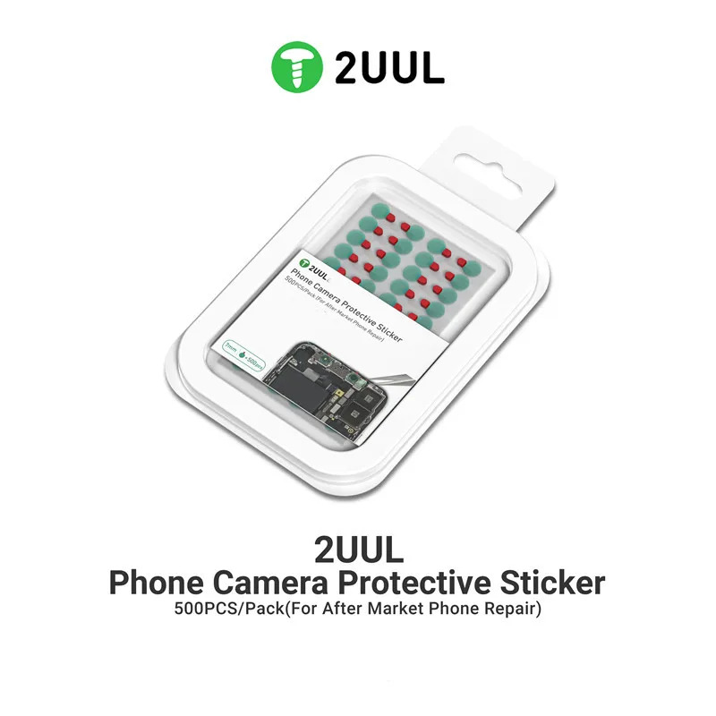 TEMU 2UUL DA31 Pegatina para cámara delantera/trasera para de teléfono móvil, a prueba de polvo y , 500 piezas de cinta de protección para cámara