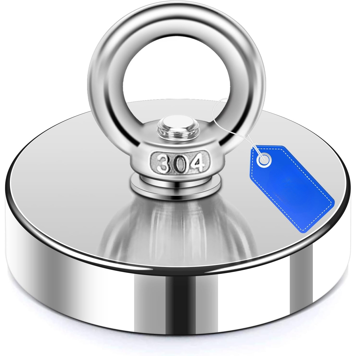 TEMU Fishing Magnets With Countersunk Hole 2. 450lbs Pulling Force Lifting Magnet Neodymium Eyebolt For Retrieving In River And Magnetic