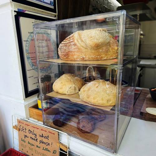 acrylic display case para sa pagkain, dustproof box, dessert cake bread show rack, storage drawer units