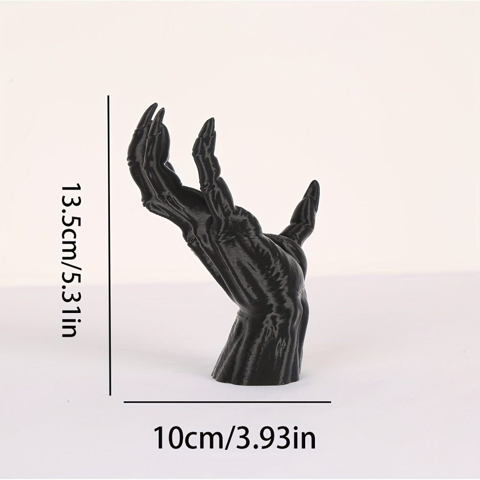 TEMU 1 Devil Hand-shaped Ornament, Wall Decoration, Jewelry Storage Pendant, Home Decor, Creative Figurine, 3d Printed