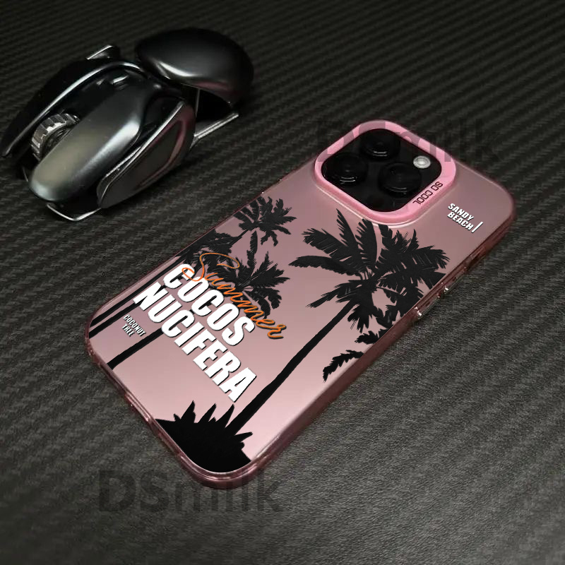 TEMU Étui Téléphone : Étui Arbre de pour iPhone 17 AIR 16 15 14 13 Pro 12 11 X XR Max Coque Dure PC+ Laser