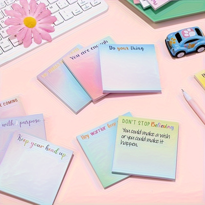 30pcs Customizable Fun Sticky Notes with Personalized Text