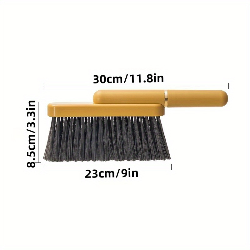 1pc versatile soft bristle handheld brush for clothing blankets carpets no shedding dual use with small broom head   bedroom   room car interior cleaning details 3