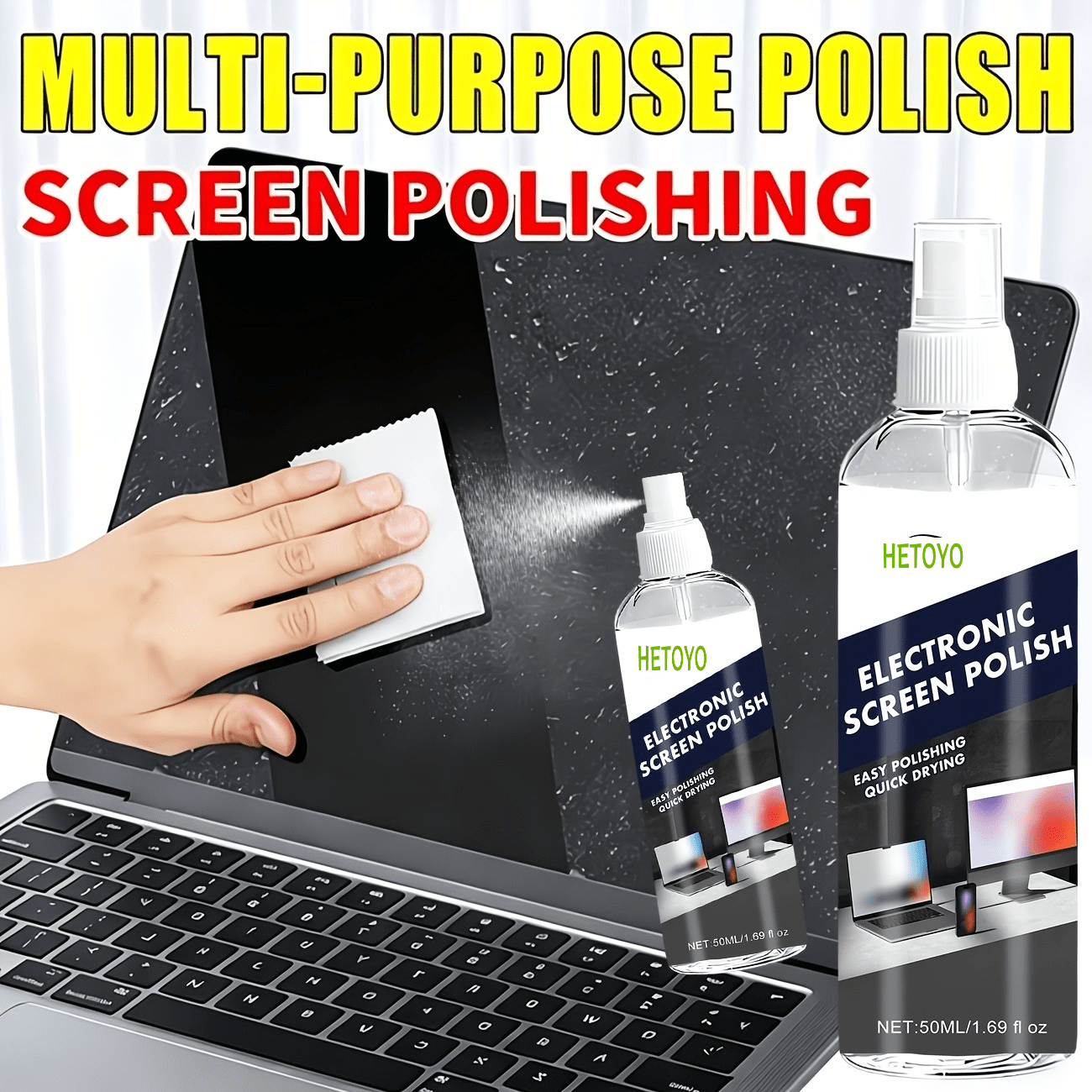 kit professionale per schermi multimateriale con   in microfibra   per schermi di computer, telefoni, tv, lenti di occhiali e tastiere - - , -appannamento, resistente allo sporco, sfocatura, per dispositivi digitali Dettagli dell'articolo 1