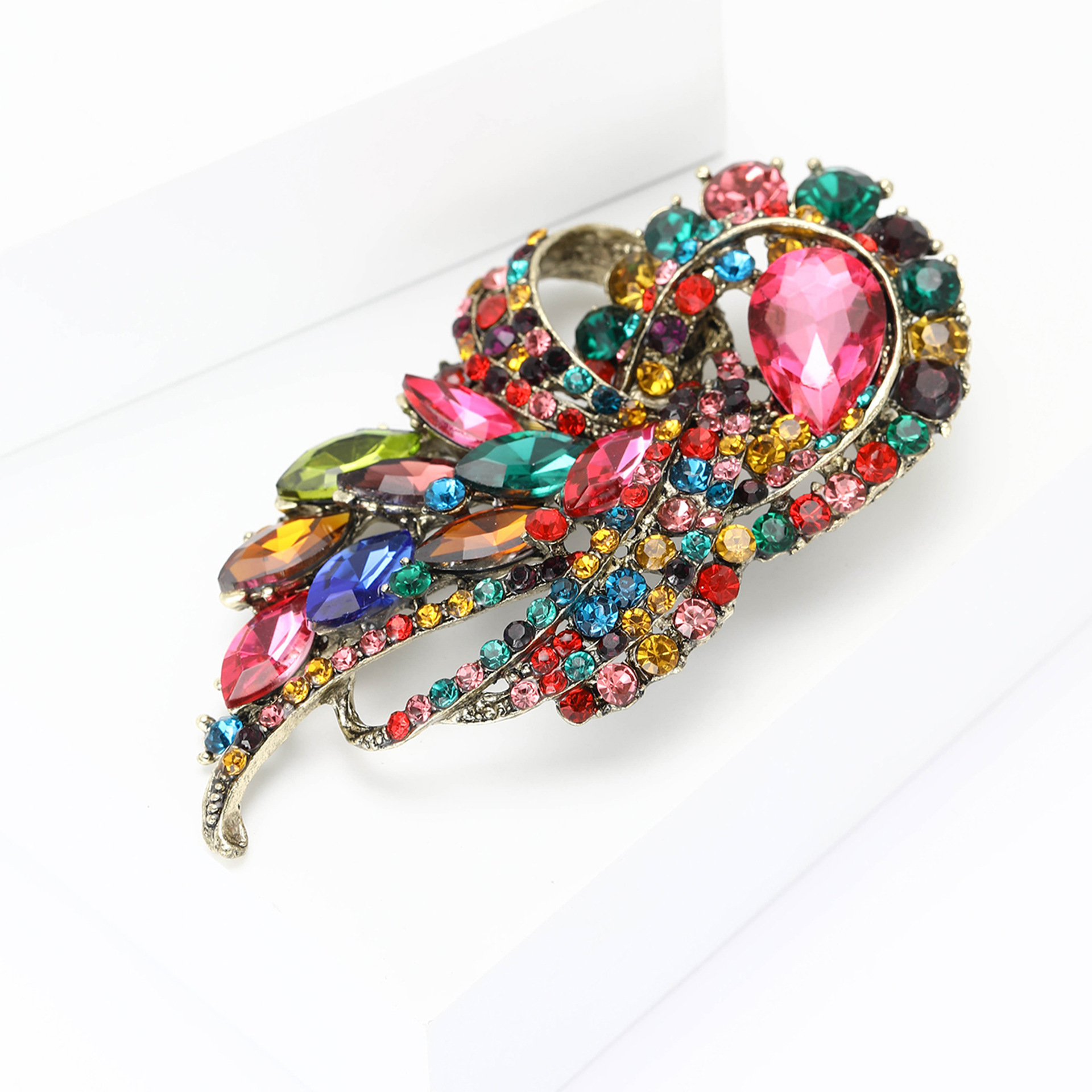 elegant   brooch set colorful luxurious   weddings formal events ideal valentines day gift for her details 1