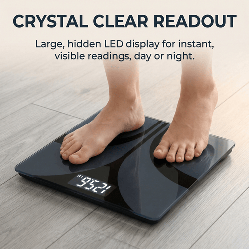 báscula de peso digital negra, 1 pieza - pantalla lcd para peso y , báscula de baño elegante, con de seguimiento de peso, funciona con pilas (pila no incluida)