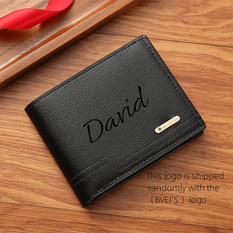 TEMU 1 Personalized Solid Color Men's Wallet, (random Style) Fashionable Foldable Card Holder, Casual Men' Pocket, Suitable As A Husband's Birthday