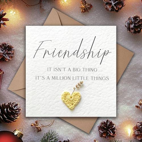 1 with envelope funny birthday cards 1 greeting card for special occasions birthday celebrations expressing gratitude invitations friendship theme with crochet dried flower