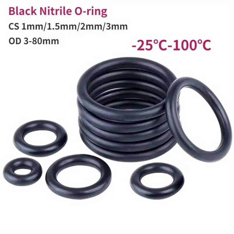 Uxcell - - Uxcell Nitrile Rubber O-Rings 5.5mm OD 2.5mm ID 1.5mm Width, Metric Sealing Gasket For Automotive Machine Plumbing, Pack Of 50 - Foto 5