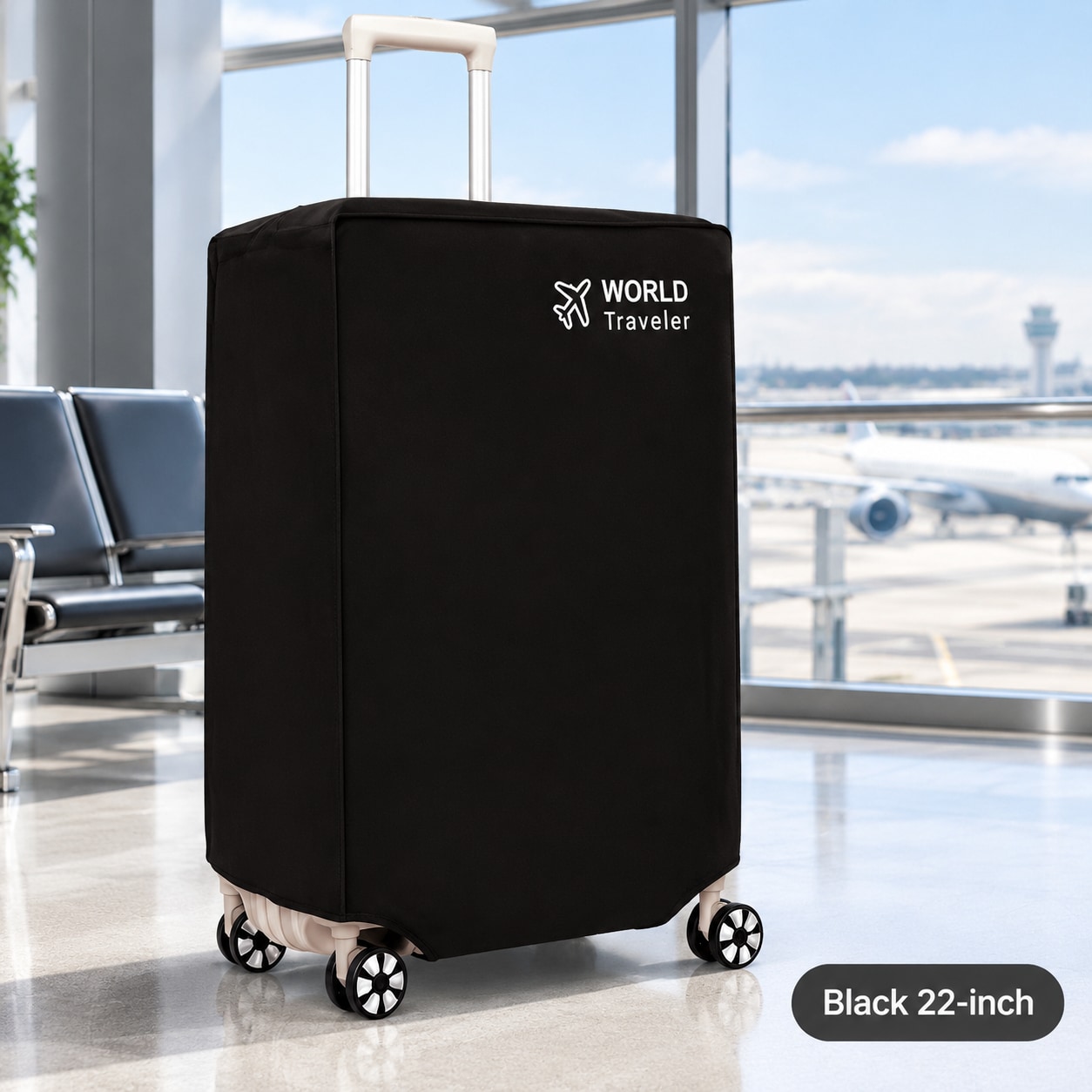 TEMU Thickened Suitcase Protective Cover, For Suitcases, Soft And Breathable Fabric, Designed For Tight Fit, Essential For Home And Travel, In