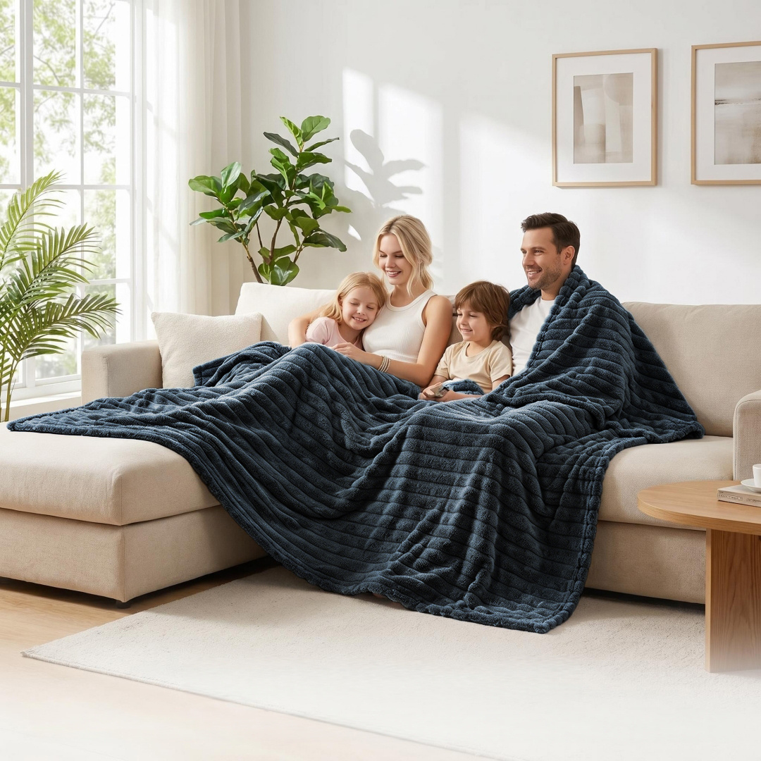 Image of [local Warehouse] 3d Flannel Blanket, Double-sided Lightweight Breathable Throw And Blankets Throws, Washable For Bedding For Bed Couch Sofa Camping, Home Bedroom Decor