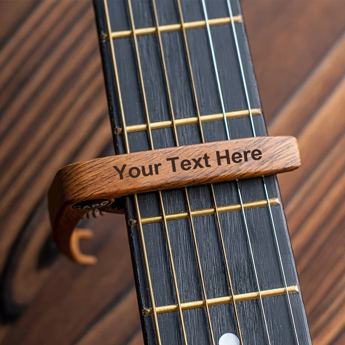 Image of 1pc Personalized Custom Capo Engraved Capo, Custom Acoustic Guitar Capo, Custom Text Guitar Capo, Customizable Birthday Gifts, Graduation Gifts, Electric Guitar And Ukulele