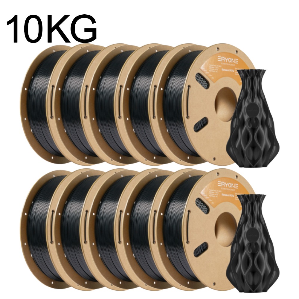 10 Rolls Eryone Petg 3d Printer Filament - 10kg Spool Suitable For 1.75mm Deposition Modeling (fdm), Easy & Transition, Compatible For 3d Printers For Hobbyists, Professionals, Schools