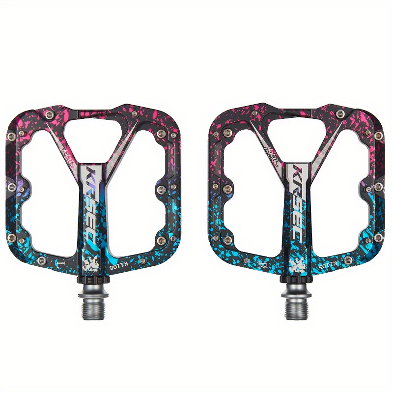 Image of Mountain Bike Pedals, Sanpeilin Sealed Bearings, High-strength Increased Anti-slip Pedals, Camouflage Pedals