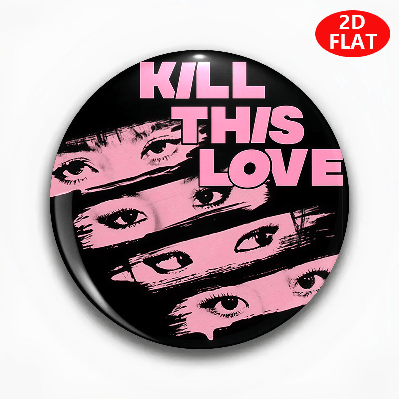 TEMU 2d Flat, 2d & Black Graffiti Eye Brooch Pin - Style Suitable For Clothing, Hats, Backpacks - Unisex Badge For , For,,, Parties, Casual Wear, 2d