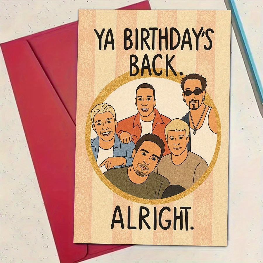 TEMU 1pcfunny Birthday Card For Or Coworkers Greetingenvelope Greeting Card