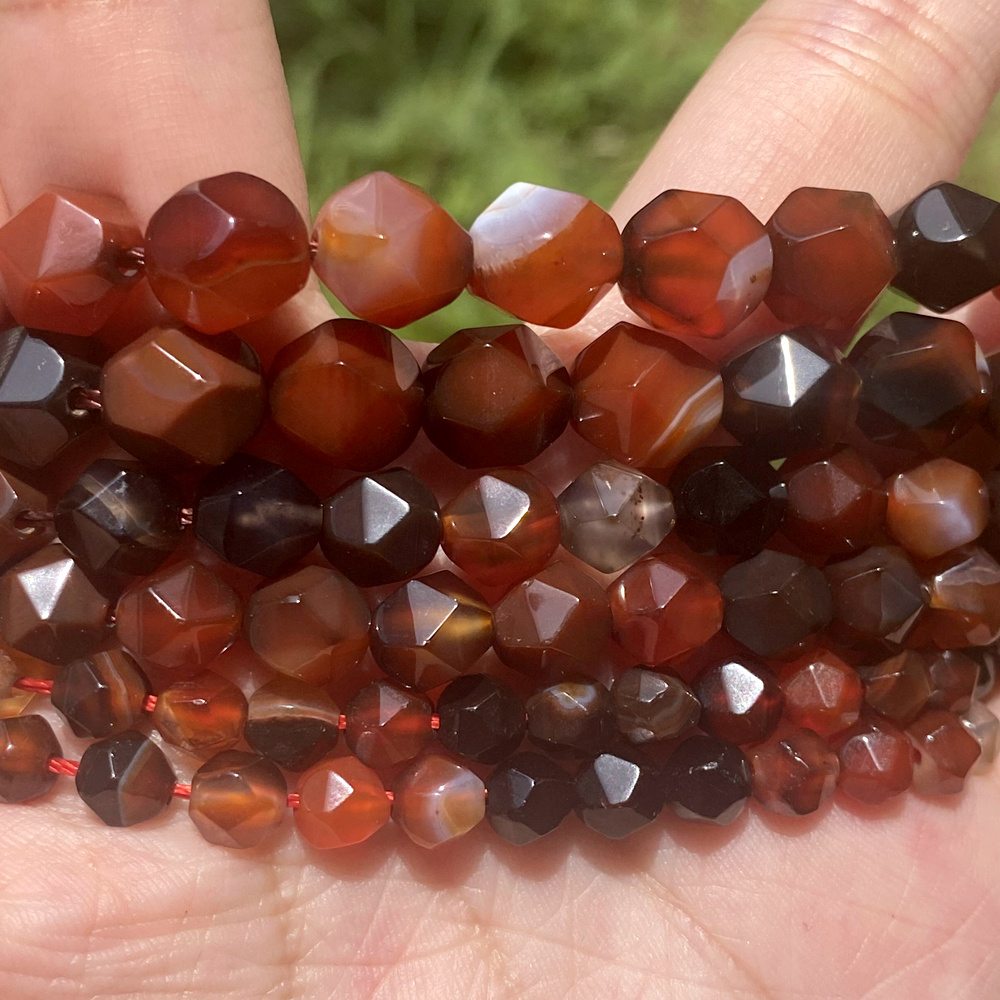 Natural Red Agate Beads for Handmade Jewelry Making