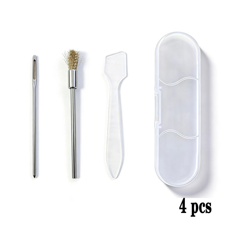 High-quality Grinder Cleaning Kit With Storage Box, Portable Grinder Cleaning Tool Set Including Brush, Scraper, Cleaning Needle, Travel-friendly, Perfect Gift For Or , Universal Grinders