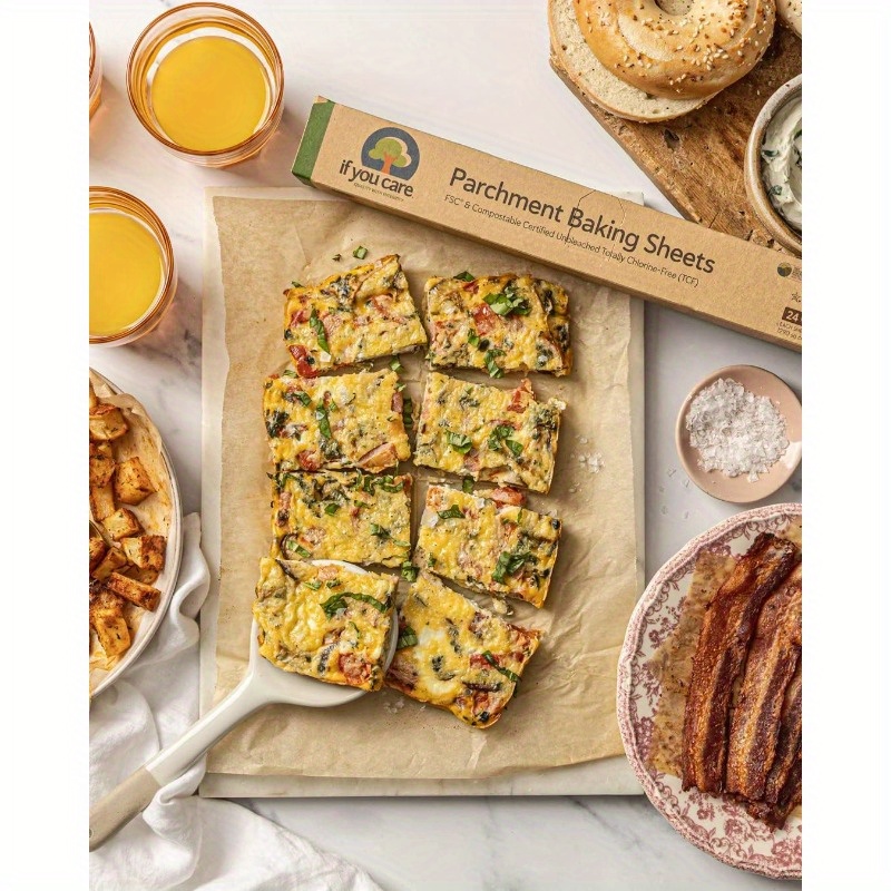   parchment paper baking sheets 12 pack of 24count precut liners unbleached   greaseproof silicone coated standard size fits 12. 5 x 16 pans, food prep liners,  , reusable baking liner, nonstick parchment, unbleached material,   paper, siliconecoated paper, bakery supplies, cooking enthusiasts Product details 3