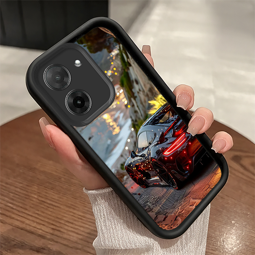 TEMU Phone Case: Luxury Sports By The Design Of Black And White Phone Case, Made From Soft Tpu Material, Offering High Quality And Protection,