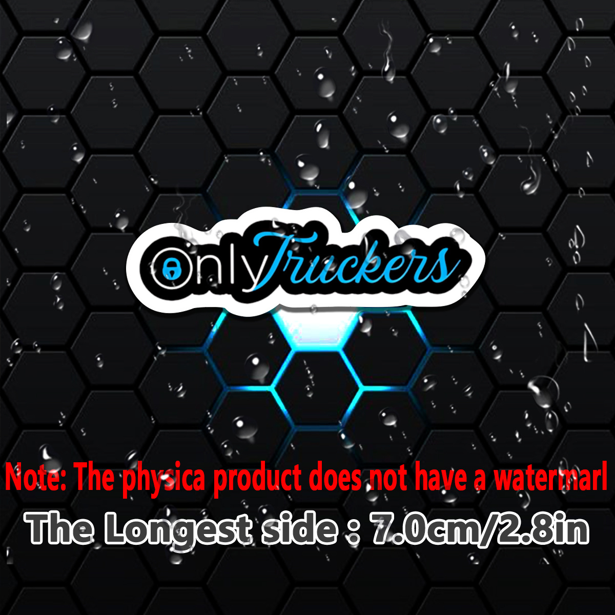 Truckers Sticker Matte End, Waterproof, Single Use, For Laptop, Tablet, Wall, Car, Phone, Cabinet Decoration