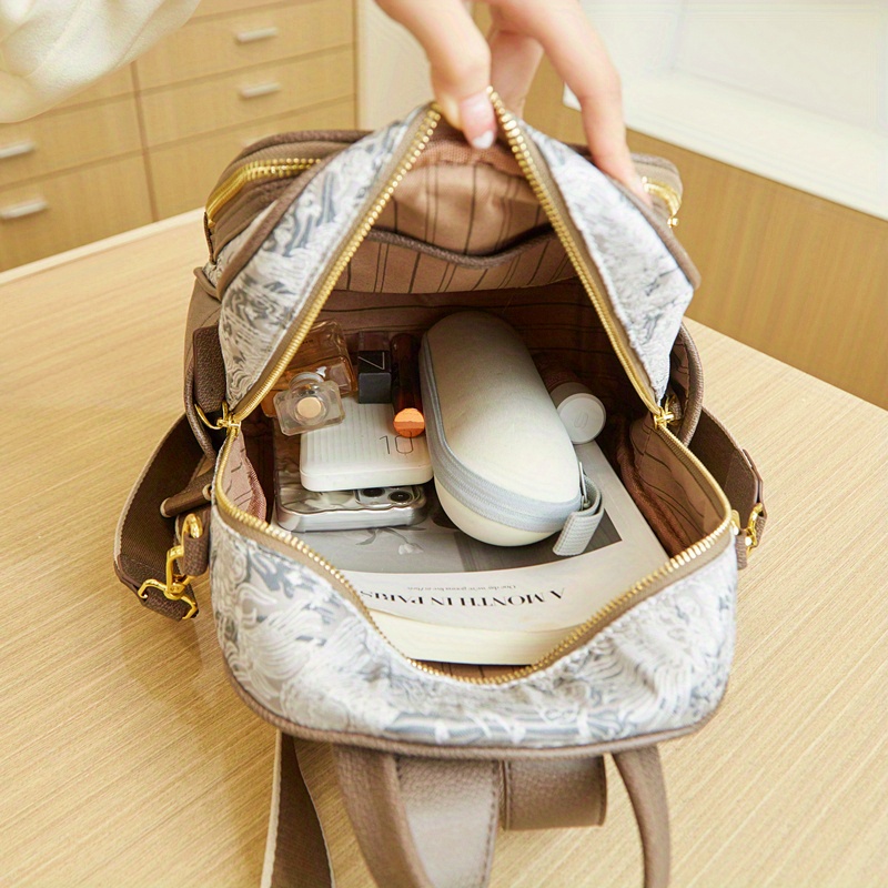 womens backpack 2024 elegant geometric pattern - Temu Bahrain display picture 1