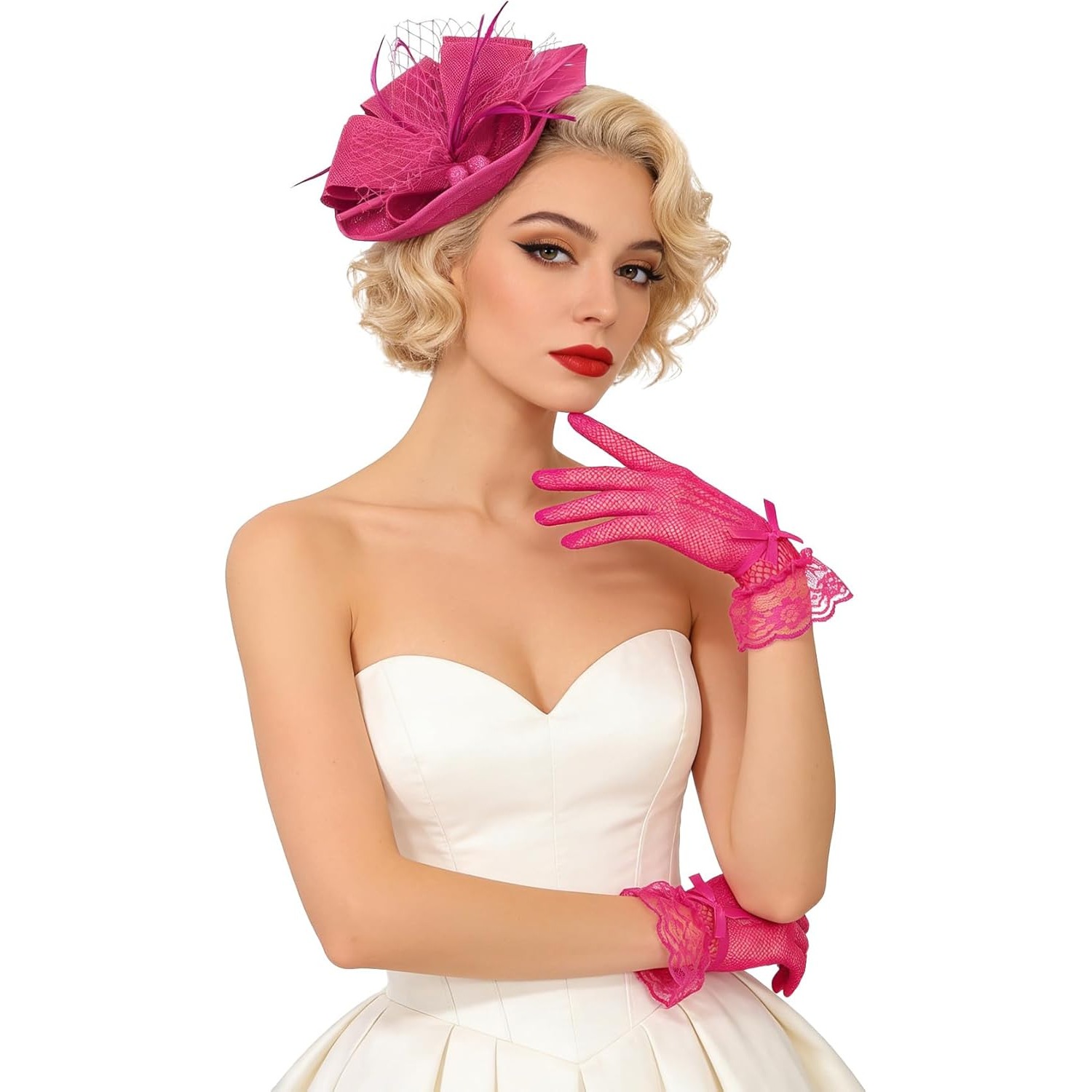 tea party hats and dresses Kgromfy Hat for Women Fascinator Hat Elegant Church Wedding Headband Luxury Fancy Hat Lady Headwear for Derby Cocktail Dress Up Party Formal Events M27-Beige at Amazon Women's Clothing store summer and trips What Style Tea Party Hat
